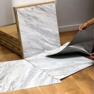 Self adhesive PVC marble flooring