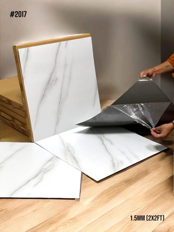 Self adhesive PVC marble flooring