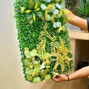 Artificial Grass and Flowers